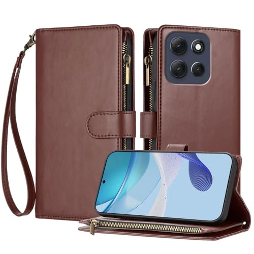 Étui Motorola G42 marron idéal pour simplifier vos sorties en ville