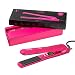 HSI Professional Digital Ceramic Tourmaline Ionic Flat Iron Hair Straightener with Glove, Pouch and Argan Oil Treatment