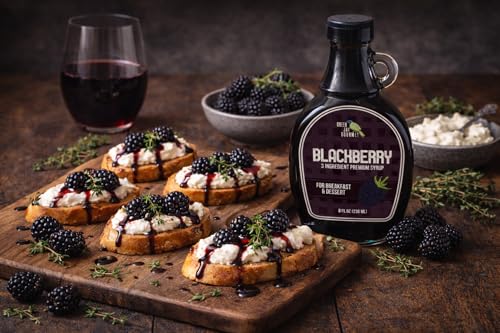 Image of Green Jay Gourmet Blackberry Syrup - 3 Ingredient Fruit Syrup - 2 x 8 Oz