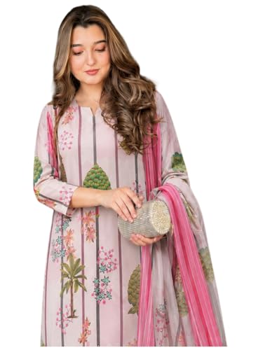 Image of ANNI Designer Women's Rayon Viscose Printed Straight Kurta Set with Pant and Dupatta | Ethnic Wear Kurta Pant Dupatta Set for Women | Regular Fit Traditional Indian Outfit