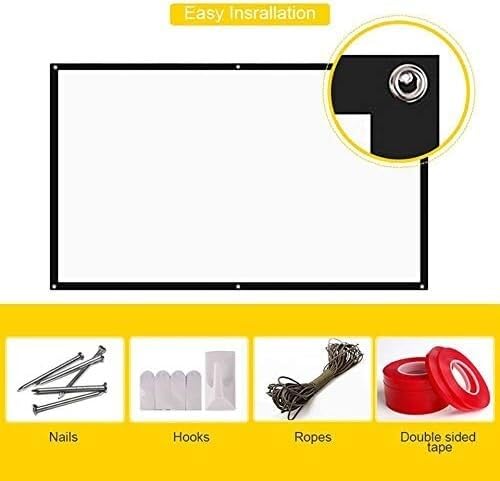 Pantalla portátil para proyector plegable 120 pulg miniatura 4