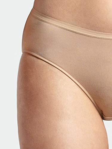 Image of Jockey 1807 Women's High Coverage Micro Modal Elastane Stretch Mid Waist Hipster with Ultrasoft Exposed Waistband