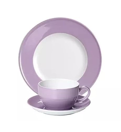 Dibbern SONDERAKTION Solid Color - Kaffeetasse m.U. 0,25 + Teller 21 cm - flieder - NEU