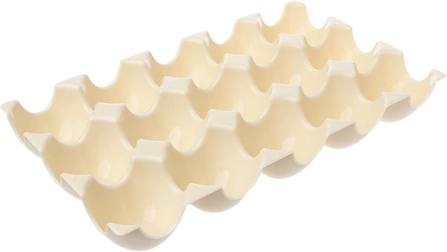 Egg Holders for Refrigerator, Plastic Egg Containers Fridge Egg Tray Egg Storage Box, Stackable Egg Container for Refrigerator (Color : Coffee) (Coffee)