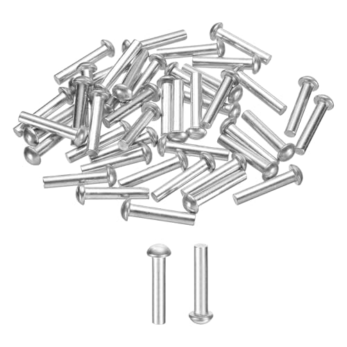 uxcell 50 Rivets Tête Bombée Aluminium M4 x 20mm