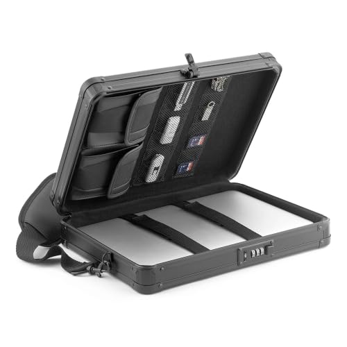 Vaultz Locking Deluxe Tablet and Laptop Case Tactical Black VZ03760
