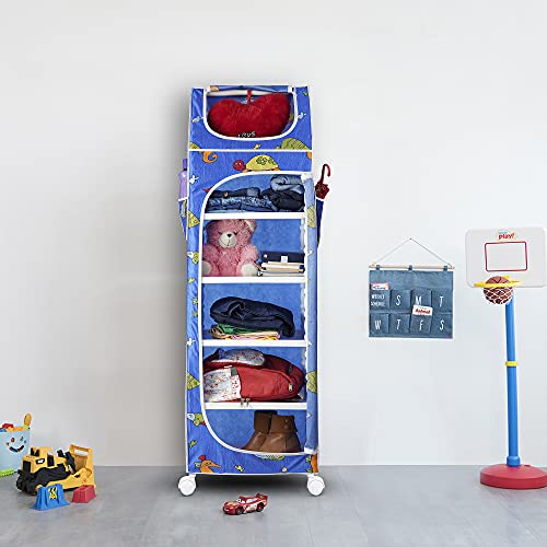 Image of Little One's | 6 Plastic Shelves Baby Wardrobe /Toy Organizer, ISI Certifed | Aquatic Blue | TB6 /FB