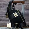 BADGLEY MISCHKA Sage Scuba and Vegan Leather Belt Bag | Fanny Pack | Sling (Burgundy)