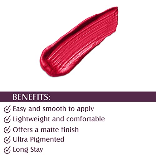 Image of Glam21 Matte Lippie No Transfer Lip Gloss | Lightweight and comfortable| Creamy Matte Formula - 4 gm | Summer Cocktail-15