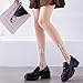 Yomutuir Sheer Socks for Women, Summer Mesh Stripe Patterned Transparent Thin Lace Elastic Crystal Glass Socks