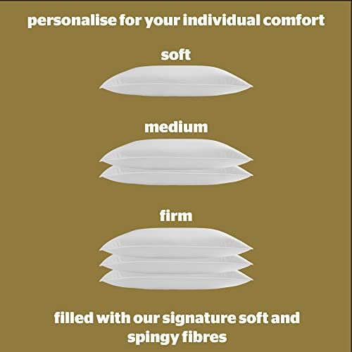 Silentnight Perfect Pillow  Adjustable Height to Suit Back, Front and Side Sleepers with Soft, Medium and Firm Support  Machine Washable and Hypoallergenic Hotel Quality Luxury Bed Pillow