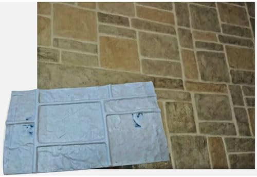 Vertical Concrete Stamp Polyurethane Texturing Mat "Antiche Mura" Model, Approx. 45x25 cm - 17,7x9,8 inches.