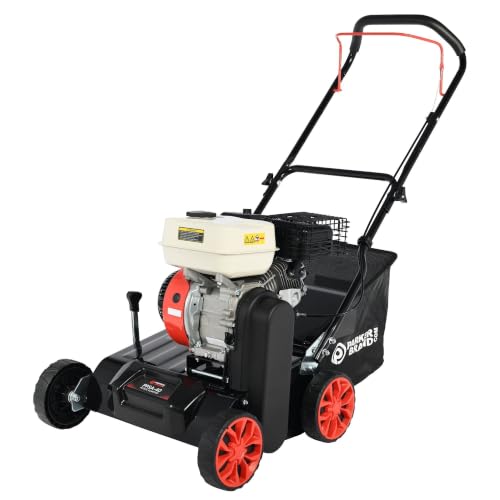 ParkerBrand.com Petrol Lawn Scarifier Aerator 212cc with Adjustable Height