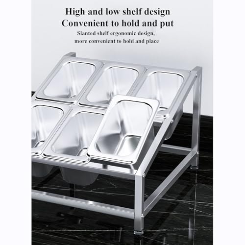 Organizador de especias – Soporte expandible de acero inoxidable de 2 niveles para sartenes, cucharones y tapas, solución de almacenamiento de cocina para 12 ollas de especias