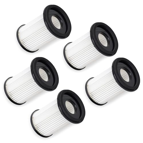 5 Hochwertige HEPA Filter - Für Akku Staubsauger CleanMaxx PC P008E und PC P009E passend - Wiederverwendbar aus umweltfreundlichem Material - Bestleistung beim Saugen