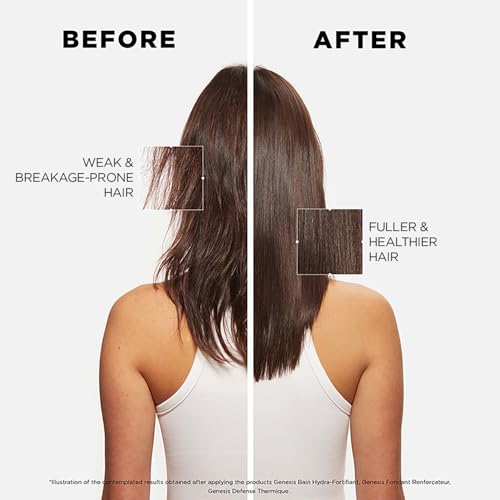 Image of Kerastase Genesis Anti-Hair Fall Serum 90ml | Hair Serum for Hair Fall Control | Strengthens Hair | Infused with Aminexil 1.5%, Ginger Root & Caffeine (Pack of 2)