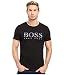 BOSS Orange Men's Tommi Printed Logo T-Shirt, Black, X-Large