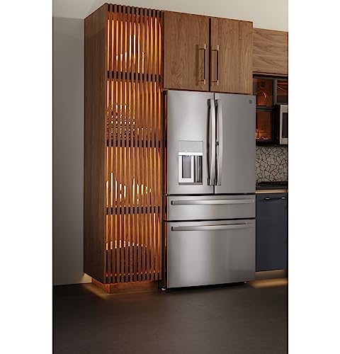 Ge PVD28BYNFS 27.6 Cu.Ft. Stainless French Door Smart Refrigerator thumb #2