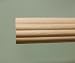 1-3/8 inch Wood Fluted Drapery Rod, UnFinished - 4' long [CAPITOL CITY LUMBER]