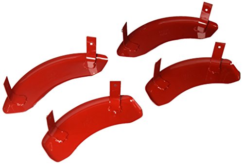 Image of MGP Brake Caliper Covers Compatible with 2015-2020 GMC Yukon (Requires 18 inch+ Wheels) Powder-Coated Finish, 4 PCS Front and Rear - Red, GMC Engraving