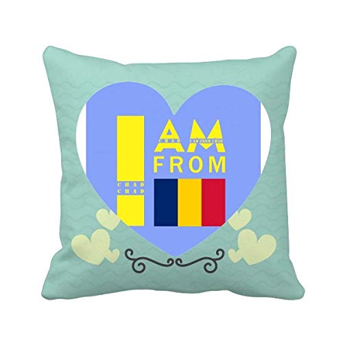 Coussin Tchad coeur offbb, le cadeau oreiller parfait pour dormeur