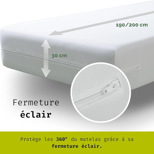 Alèse imperméable 80x200cm pour des nuits saines et sans allergènes - 6