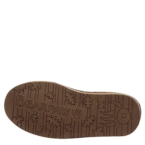 Bearpaw Youth Boshie Leopard Size 1 | Youth's Boot Classic Suede | Kid's Slip On Boot | Comfortable Winter Boot #TOP2