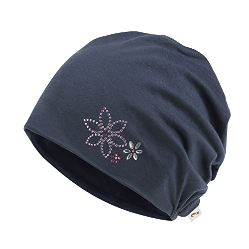 ililily Tencel Lyocell Flower Trim Chemo Hair Loss Beanie Ultra