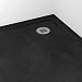 Plato ducha resina antideslizante textura pizarra Smooth Bricodomo 90x90 Semicircular Blanco
