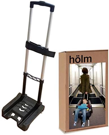 Holm Airport Car Seat Stroller Travel Cart and Child Transporter - A Carseat Roller for Traveling. Foldable, storable, and stowable Under Your Airplane seat or Over Head Compartment.