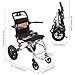 balurukt Wheelchairs for Adults Transport Chair Lightweight Foldable with Handbrake | Foldable, Portable Transfer Wheel Chair for Easy Travel - Narrow, Light Weight, Folding, Collapsible A