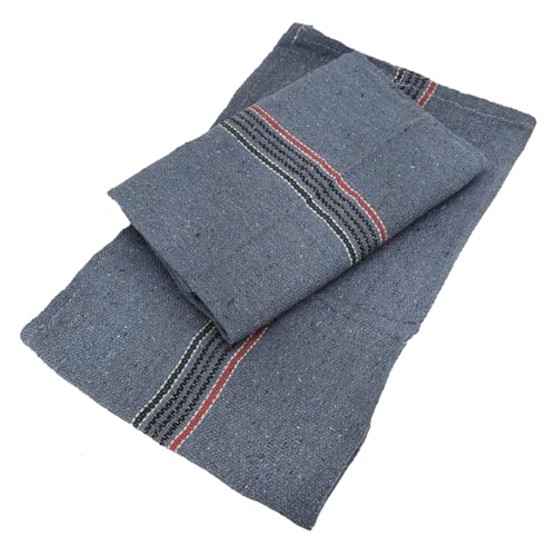 Image of Reusable Cleaning Cloth Multipurpose Pocha Floor Wiping Rag Super Absorbent Washable Soft Fabric Duster for Home Office Kitchen Bathroom Daily Household Cleaning (Grey, Pack of 3)