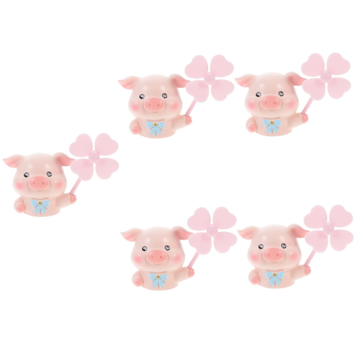ULTECHNOVO 5stücke Tierfreundlicher Auto- Lustiges Schweinchen- Für Lüftungsschlitze Verstellbar Für Optimalen Luftstrom Duftkissen Inklusive Für Ihr Fahrzeug-interieur