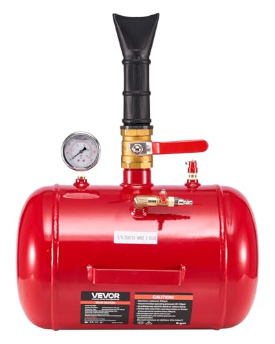 VEVOR Destalonador de Neumáticos 18,9 L, Presión de Trabajo 0,6 0,8 MPa, Bomba de Aire a Camionetas, Vehículos Todoterreno, Jeeps, Tractores Cortacésped, Autocaravanas, Rojo, 400 x 535 x 295 mm