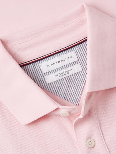 Image of Tommy Hilfiger Men's Short Sleeve Polo Shirts in Regular Fit With Stretch and Organic Pique Cotton