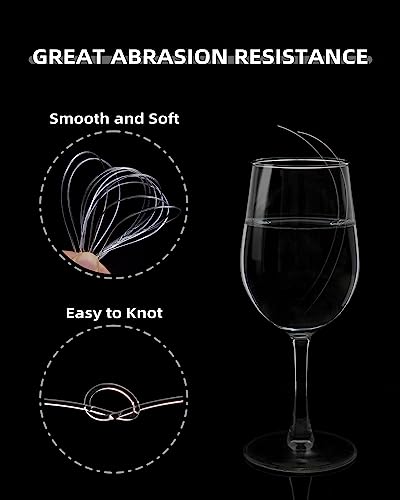 Image of BLUEWING Monofilament Fishing Line Clear Mono Fish Wire Thin Diameter String 6-400 lbs, 50-3000 Yards