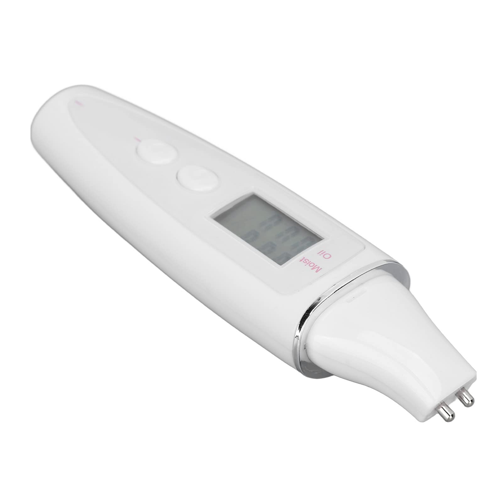 Haut Analysator mit LCD Digital Anzeigen, Hautfeuchtigkeit Öl Tester Analysegerät, Hautanalysegerät Haut Feuchtigkeits Monitor für Hautpflege, für Reisen Schönheitssalon(Weiß)