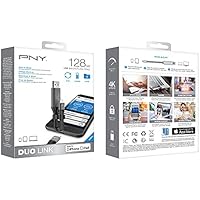 Amazon Com Pny 128gb Duo Link Ios Usb 3 0 Otg Flash Drive For Iphone Ipad And Computers External Mobile Storage For Photos Videos And More
