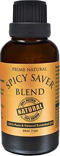 Spicy Saver Essential Oil Blend 30ml by Prime Natural - Made in USA - Natural Pure Therapeutic Grade for Aromatherapy, Scents & Diffuser - Refreshing, Clean & Energizing Aroma