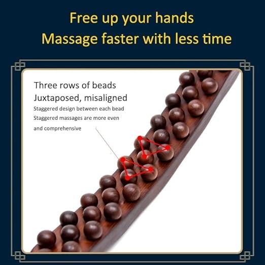 31 Ball Wooden Massage Roller Stick – Gua Sha Tool for Deep Tissue Massage, Muscle Pain Relief, Body, Neck, Shoulder, Back Therapy, Acupressure, Wooden Scraping Tool for Relaxation & Belly Fat Reduction 31 Ball Wooden Massage Roller Stick – Gua Sha Tool for Deep Tissue Massage, Muscle Pain Relief, Body, Neck, Shoulder, Back Therapy, Acupressure, Wooden Scraping Tool for Relaxation & Belly Fat Reduction