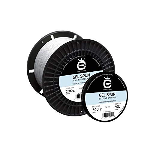Cortland Gel Spun Fly Line Backing - 300 Yards (50 LB, White)