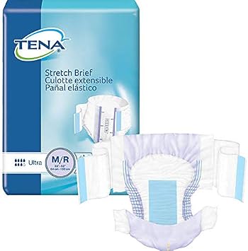 TENA Stretch Ultra Brief Medium 33" - 52" Case of 72