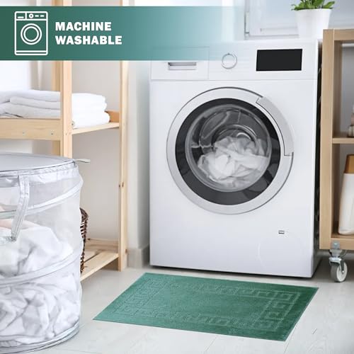 "Paradise Products Badematten-Set im neuen griechischen Teppich-Stil, 2-teilige rutschfeste Badezimmermatten (grün) – Bild 5