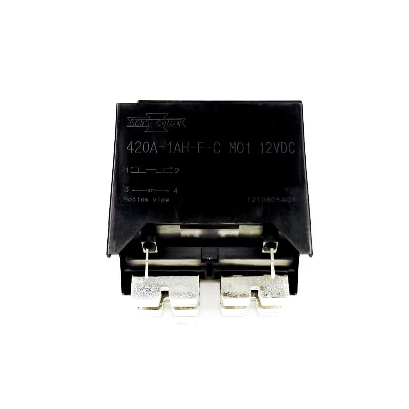 Relais 4 broches 420A-1AH-FC M01 boîtier haute résistance 12V