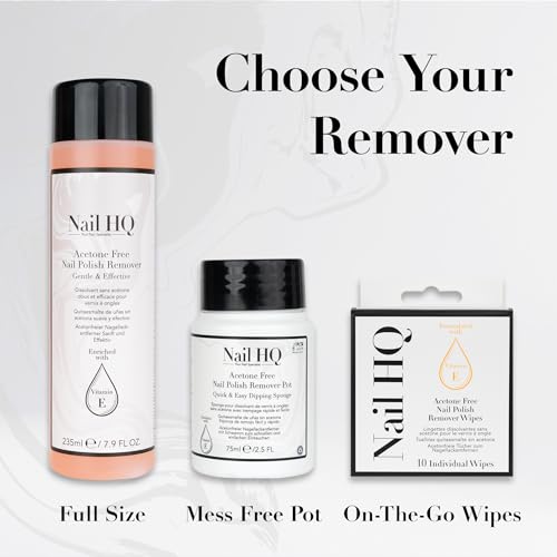 Nail HQ Acetone Free Nail Polish Remover - 235ml