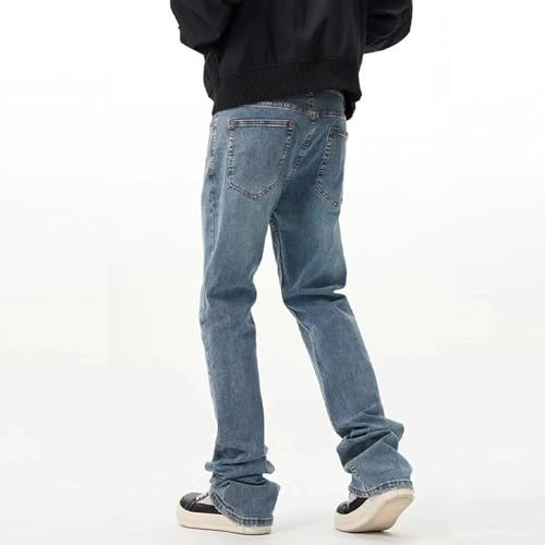Men's Loose Fit Wide Leg Washed Jeans Straight Leg Vintage Denim Pants Casual Baggy Fsahion Hip Hop Jeans4