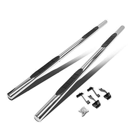3 Inches Side Step Nerf Bar Running Board Compatible with Ford F-150 F-250 F-350 Super Cab 15-22, Stainless Steel, Polished Chrome