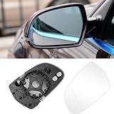 Cristal de alta calidad: Fabricado con plástico y cristal de alta calidad, este espejo retrovisor izquierdo reemplaza el cristal roto o faltante del espejo calefactable eléctrico del lado del conductor para garantizar su seguridad al volante. Nuestros espejos retrovisores laterales ofrecen una mejor visibilidad y mejoran su seguridad al volante.