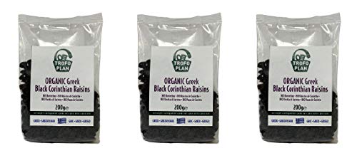 TrofoPlan Raisins Secs de Corinthe Bio, Originaires de Grèce, 3 x 200 g Cover