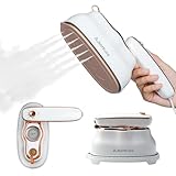 Dampfreiniger für Kleidung, Dampfgarer und Bügeleisen 2-in-1, tragbarer Reisedampfer, 1200 W, 15 s...